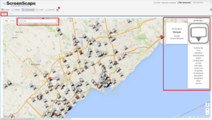 a picture of the ScreenScape Digital Signage Community Map