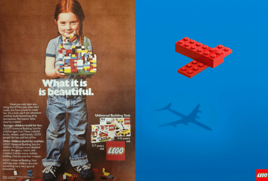 Lego Ad - Past and Present