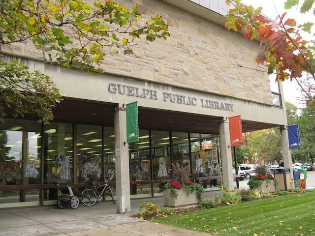An image of the Guelph Public Library building